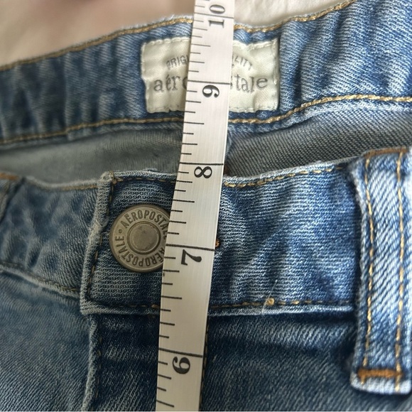 Aeropostale Low-rise Blue Straight Leg Capri Jeans Size 5 - Picture 5 of 9
